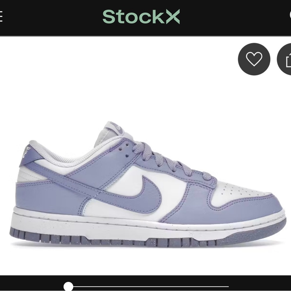 Nike Dunk Low Next Nature Lilac size 7 brand new